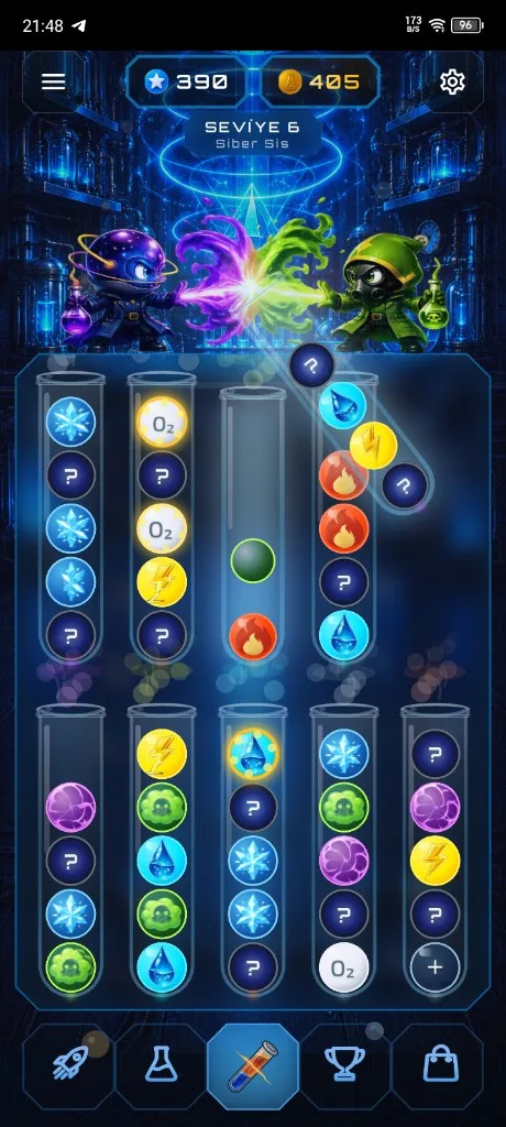 Unstable Antimatter — Novara Blast oyun ekranı