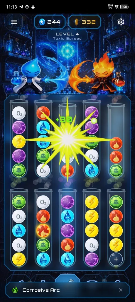 Corrosive Arc — Novara Blast oyun ekranı